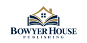 Bowyer House Publishing logo featuring a house above an open book